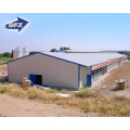 China hot galvanized steel structure chicken broiler poultry house farm building with automatic control insulation panel